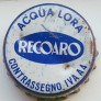 Kronkorken RECOARO Italien 1976 1970er weiß RECOARO Aqua Lora Conrassegno IVA A4 imbottigliata ?dalla terme di ?recoaro S.p.A. Recoaro T. VI 