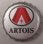 Kronkorken Artois Belgien 1980 1980er silber Artois
