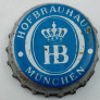 Kronkorken Hofbräu Deutschland 1970 1970er blau HB Hofrbräuhaus München