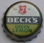 Kronkorken Beck's Deutschland 2009 2000er silber BECK`S Green Lemon REG. TM.