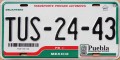 Nummernschilder / Kfz-Kennzeichen Mexiko 2005 2000er Puebla