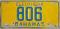 Nummernschilder / Kfz-Kennzeichen Bahamas 1976 1970er Eleuthera