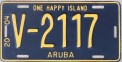 Nummernschilder / Kfz-Kennzeichen Aruba 2004 2000er Aruba