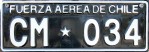 Nummernschilder / Kfz-Kennzeichen Chile 1985 1980er