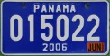 Nummernschilder / Kfz-Kennzeichen Panama 2006 2000er
