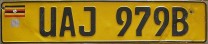 Nummernschilder / Kfz-Kennzeichen Uganda, Republik 1999 1990er