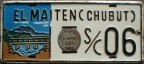 Nummernschilder / Kfz-Kennzeichen Argentinien 1960 1960er Chubut