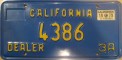 Nummernschilder / Kfz-Kennzeichen USA 1969 1960er California CA