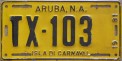 Nummernschilder / Kfz-Kennzeichen Aruba 1981 1980er Aruba