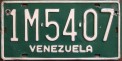 Nummernschilder / Kfz-Kennzeichen Venezuela 1970 1970er