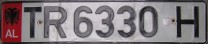 Nummernschilder / Kfz-Kennzeichen Albanien 1995 1990er