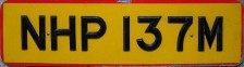 Nummernschilder / Kfz-Kennzeichen Großbritannien 1973 1970er