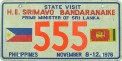 Nummernschilder / Kfz-Kennzeichen Philippinen 1976 1970er