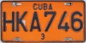 Nummernschilder / Kfz-Kennzeichen Kuba 2002 2000er