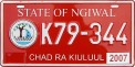 Nummernschilder / Kfz-Kennzeichen Palau 1999 1990er Ngiwal