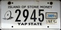 Nummernschilder / Kfz-Kennzeichen Mikronesien, Föd. Staat. 1997 1990er Yap FSM