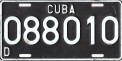 Nummernschilder / Kfz-Kennzeichen Kuba 2002 2000er CD