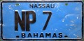 Nummernschilder / Kfz-Kennzeichen Bahamas 1976 1970er Nassau