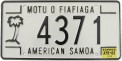 Nummernschilder / Kfz-Kennzeichen Amer.-Samoa 1986 1980er