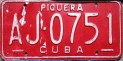 Nummernschilder / Kfz-Kennzeichen Kuba 1978 1970er