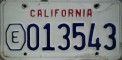 Nummernschilder / Kfz-Kennzeichen USA 1990 1990er California CA Pol State Troper