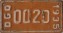 Nummernschilder / Kfz-Kennzeichen Mexiko 1935 1930er Durango