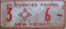 Nummernschilder / Kfz-Kennzeichen USA 1954 1950er New Mexico NM