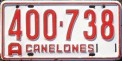 Nummernschilder / Kfz-Kennzeichen Uruguay 1982 1980er Canelones