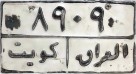 Nummernschilder / Kfz-Kennzeichen Irak 1984 1980er Kuwait