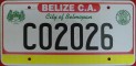Nummernschilder / Kfz-Kennzeichen Belize 2010 2010er Belmopan City