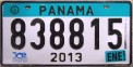 Nummernschilder / Kfz-Kennzeichen Panama 2013 2010er