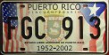 Nummernschilder / Kfz-Kennzeichen Puerto Rico 2002 2000er