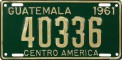Nummernschilder / Kfz-Kennzeichen Guatemala 1961 1960er Army?