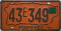Nummernschilder / Kfz-Kennzeichen Puerto Rico 1970 1970er
