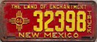Nummernschilder / Kfz-Kennzeichen USA 1946 1940er New Mexico NM