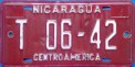 Nummernschilder / Kfz-Kennzeichen Nicaragua 1994 1990er Taxi