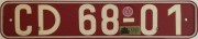 Nummernschilder / Kfz-Kennzeichen DDR 1953 1950er CD