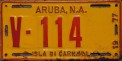 Nummernschilder / Kfz-Kennzeichen Aruba 1977 1970er Aruba