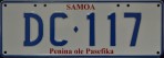 Nummernschilder / Kfz-Kennzeichen Samoa 2000 2000er CD