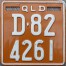 Nummernschilder / Kfz-Kennzeichen Australien 1982 1980er Queensland QLD