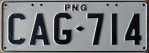 Nummernschilder / Kfz-Kennzeichen Papua-Neuguinea 1975 1970er