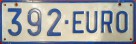 Nummernschilder / Kfz-Kennzeichen Europa 1975 1970er EU