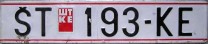 Nummernschilder / Kfz-Kennzeichen Mazedonien 1995 1990er