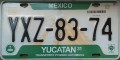 Nummernschilder / Kfz-Kennzeichen Mexiko 2006 2000er Yucatan