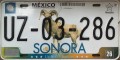 Nummernschilder / Kfz-Kennzeichen Mexiko 2012 2010er Sonora
