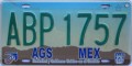 Nummernschilder / Kfz-Kennzeichen Mexiko 2000 2000er Aguascalientes